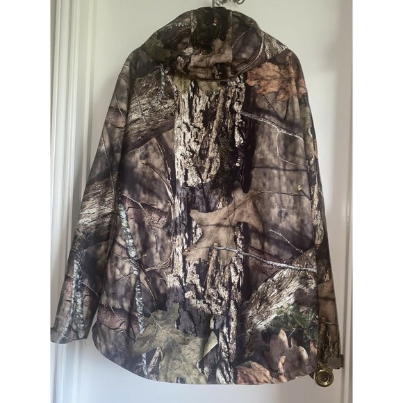 Men's Large Mossy Oak Full Zip Hooded - Picture 2 of 12